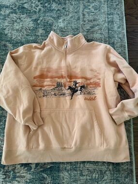 Ariat Soft Peach Half-Zip Pullover